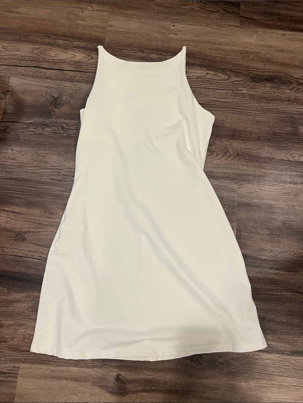 Forever 21 Cream High-Neck Mini Dress M